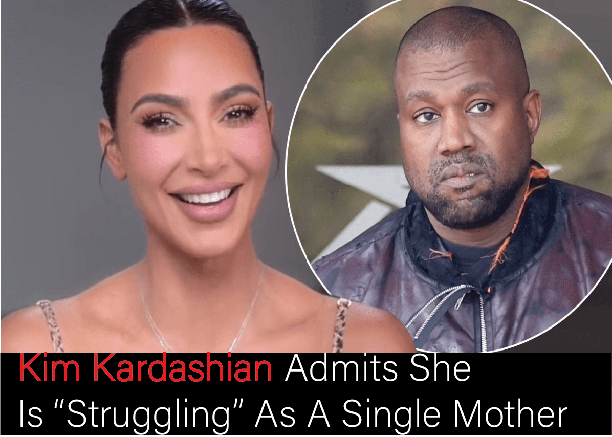 Kim Kardashian Admits She Is “Struggling” As A Single Mother