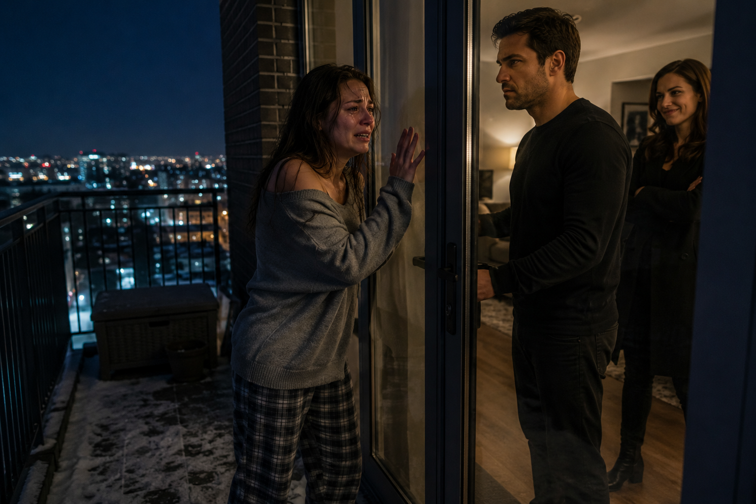 MY HUSBAND LOCKED ME ON A FREEZING BALCONY ALL NIGHT—BY MORNING, THE SECRET I DISCOVERED DESTROYED HIS ENTIRE LIFE